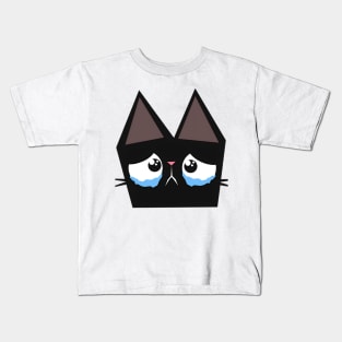 vintage-cat-cry Kids T-Shirt